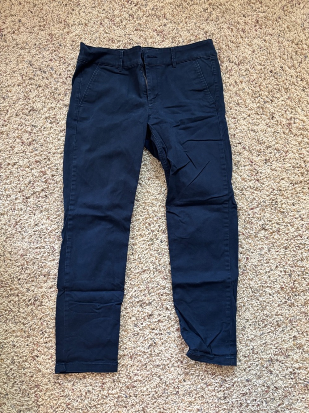 LOFT Women’s Navy Chino Pants - Straight Leg